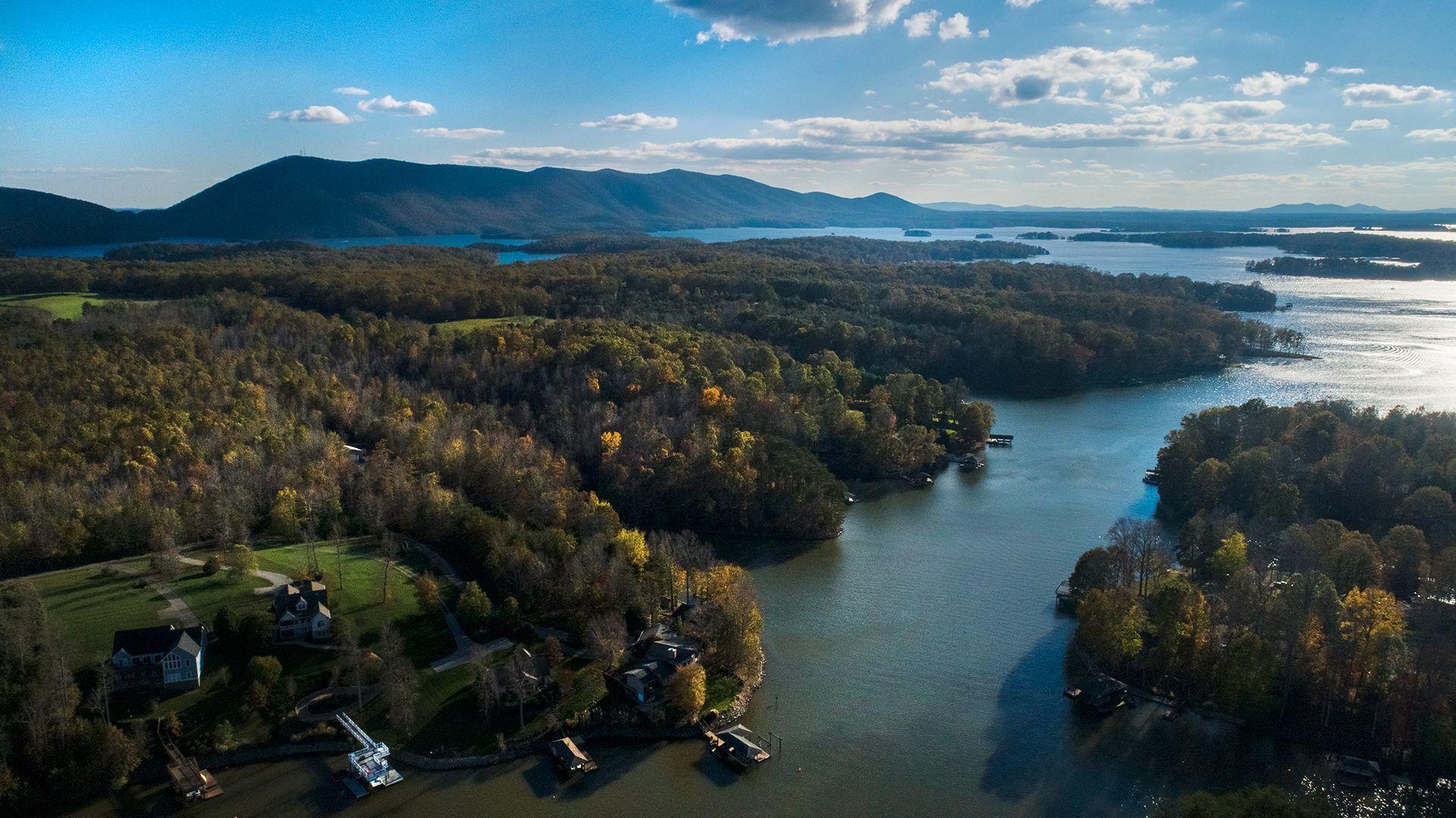 Lot 2 Trading Post Road Huddleston, VA 24104 - Photo 21 of 24 Aerial view of wooded Lot #2 and SML