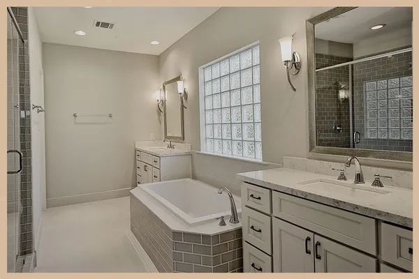 a bathroom with a sink toilet a shower and a mirror
