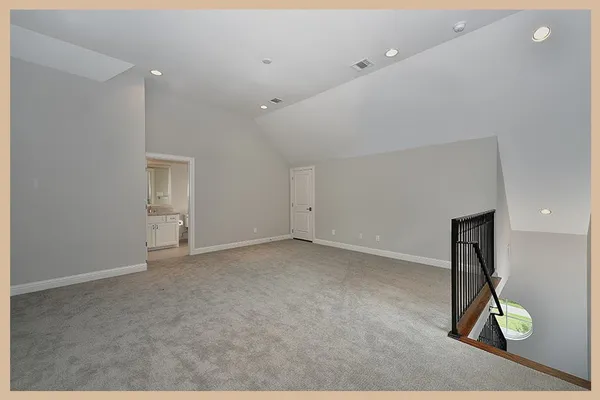 a view of an empty room