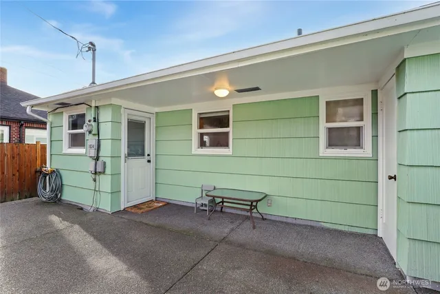a view of a house with a garage