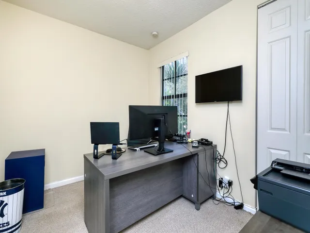 a view of workspace with furniture