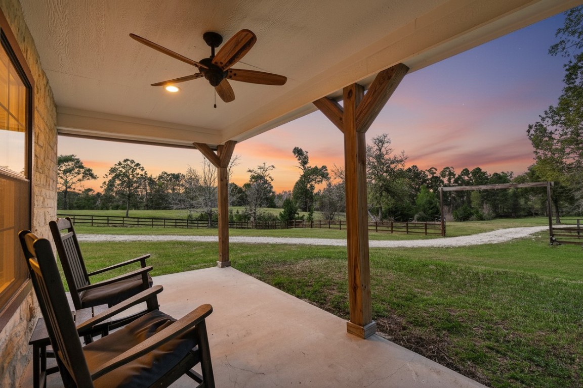 299 North Ghost Branch Road Trinity, TX 75862 - Photo 47 of 48 Imagine your morning coffee or evening cocktail with this view!