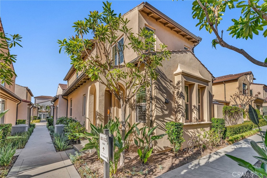 a front view of a house