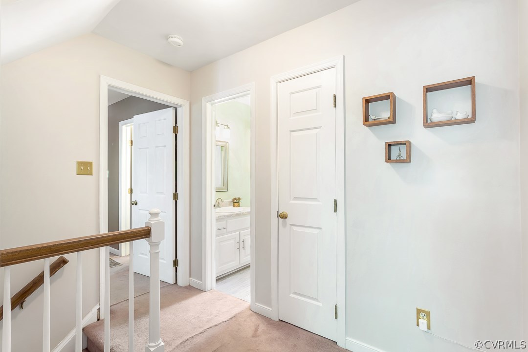 13815 Sterlings Bridge Road Midlothian, VA 23112 - Photo 15 of 27 a view of a hallway with wooden floor and entryway