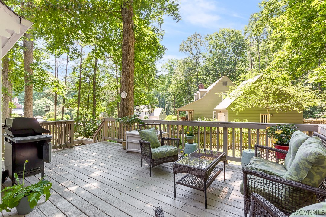13815 Sterlings Bridge Road Midlothian, VA 23112 - Photo 22 of 27 a balcony with wooden floor and furniture