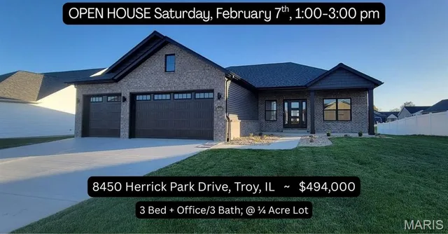 $494,000 | 8450 Herrick Park Drive, Troy, IL 62294