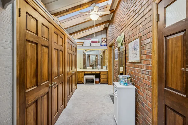 a view of a porch with furniture