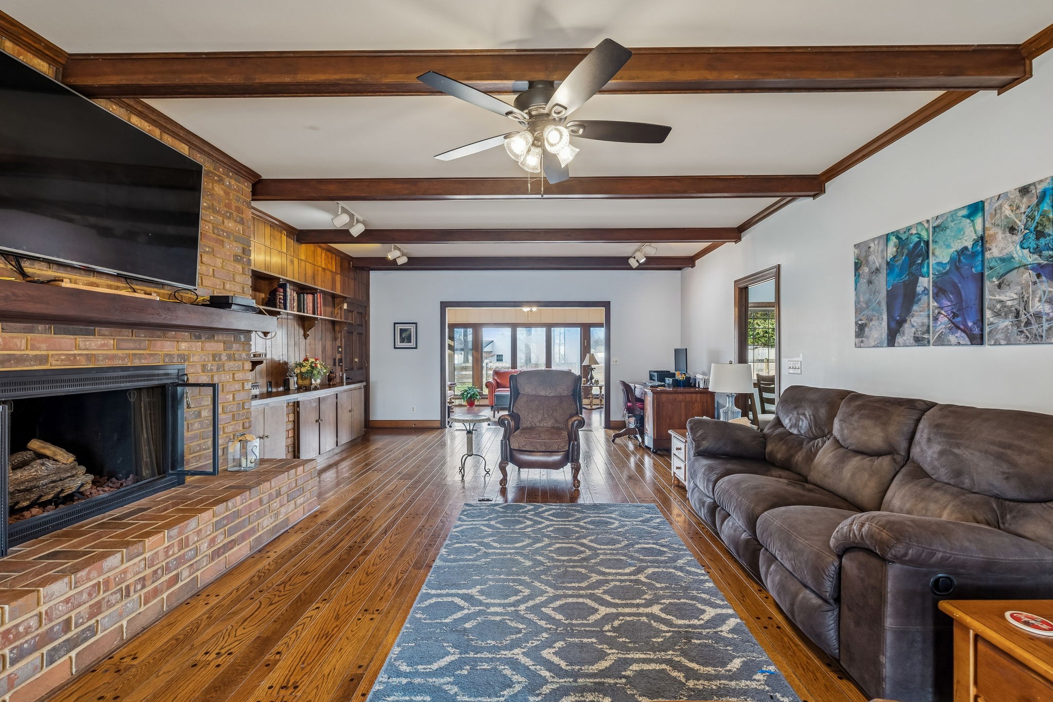 117 Sam Davis Drive Springfield, TN 37172 - Photo 8 of 44 a living room with furniture and a fireplace