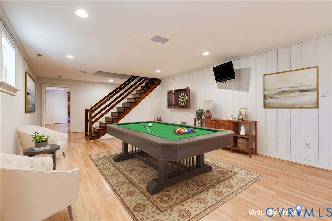 12778 Mt Hermon Road Ashland, VA 23005 - Photo 48 of 50 a room with pool table and windows
