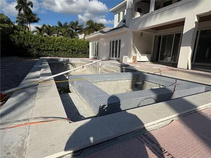 a view of outdoor space with seating area