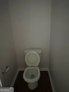 a bathroom with a toilet