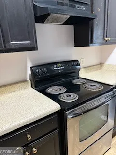 a close view of stove