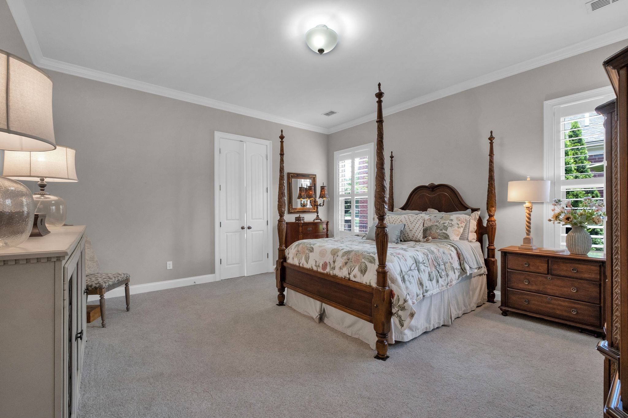 2505 Upper Hollow Road Thompson's Station, TN 37179 - Photo 21 of 52 a bedroom with a bed and a lamp on table
