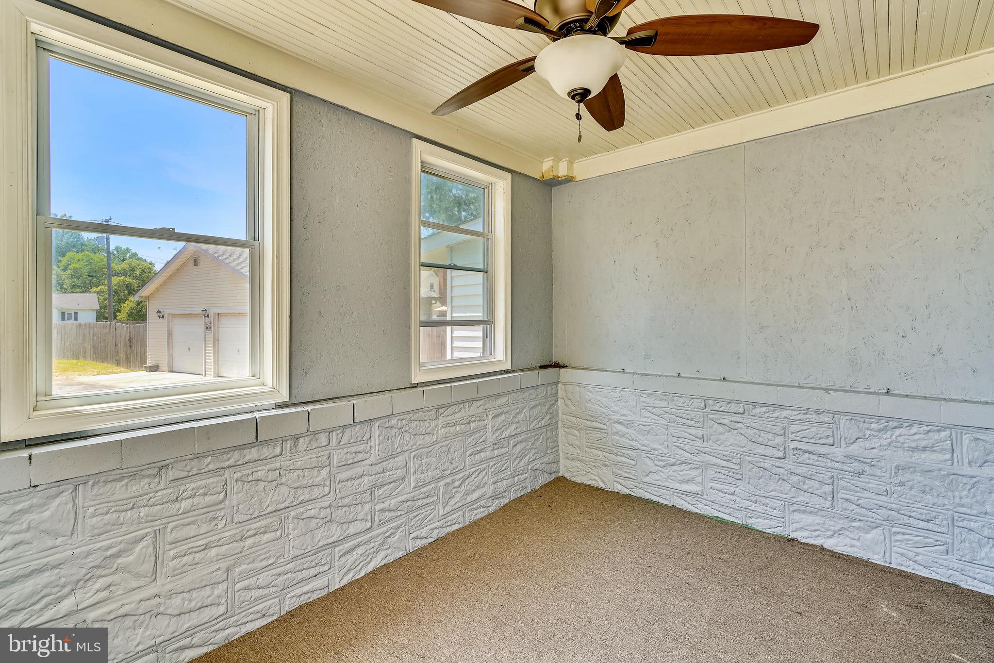 Enclosed front porch