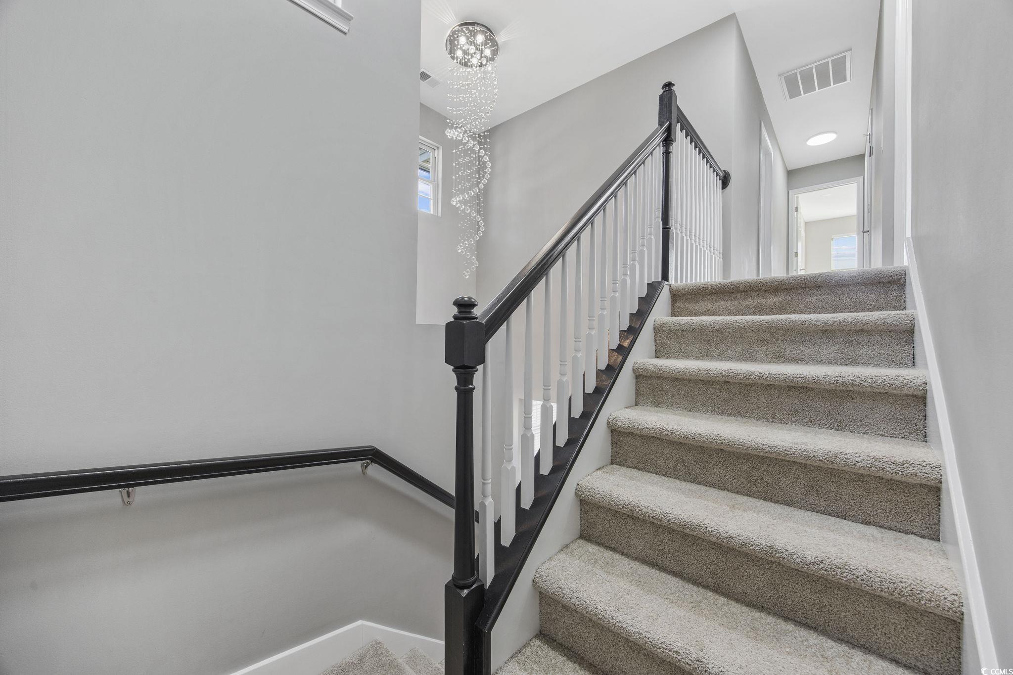 629 Slash Pine Court Myrtle Beach, SC 29579 - Photo 19 of 40 Stairs featuring baseboards