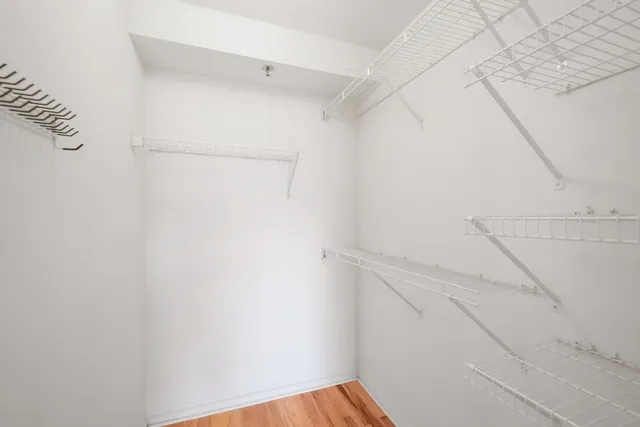 a view of a closet