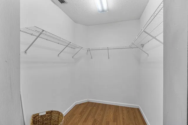 a small space with a fan & dryer