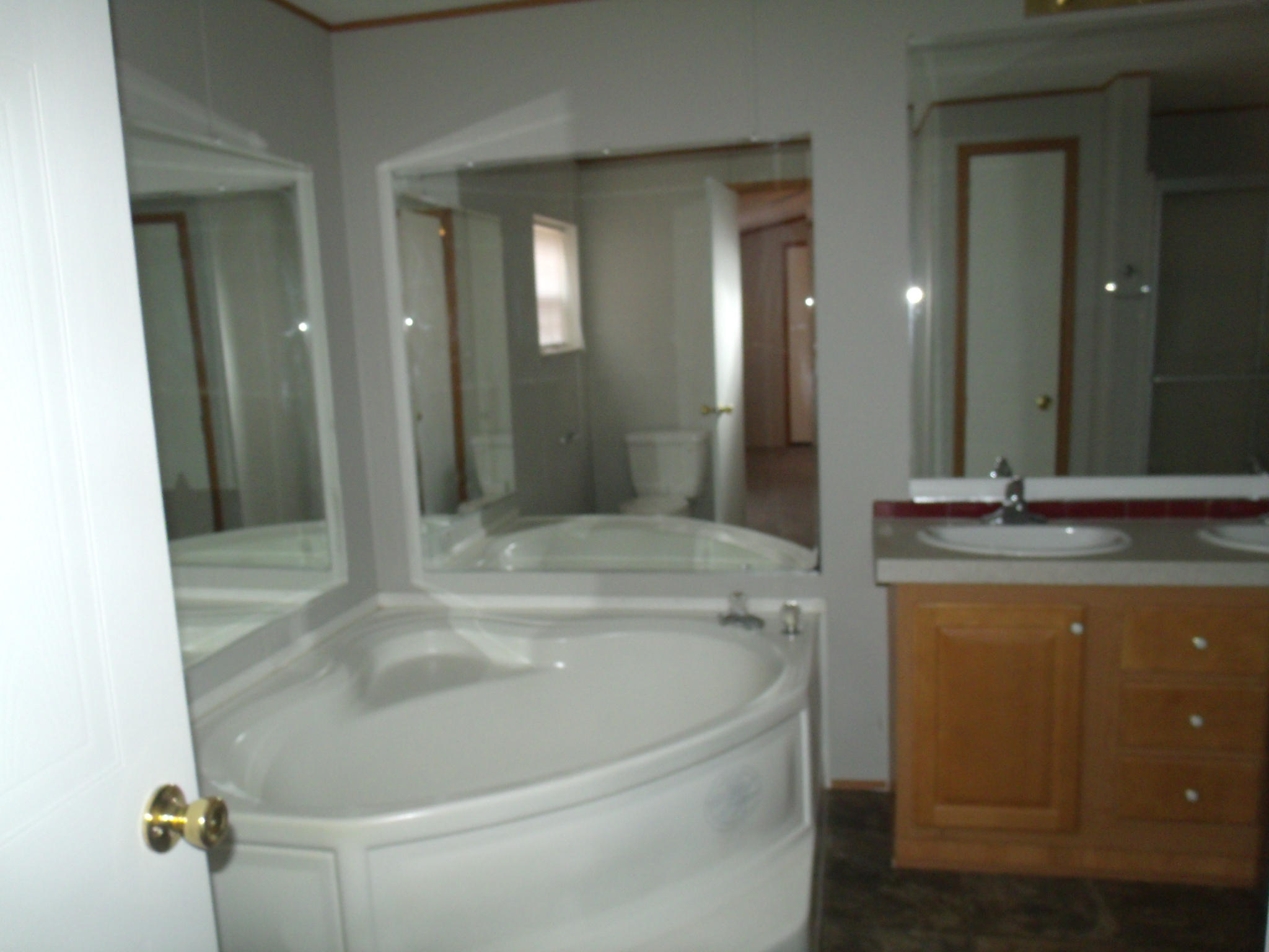 384 Kelly Mill Road Stuart, VA 24171 - Photo 14 of 15 a bathroom with a tub sink vanity and mirror