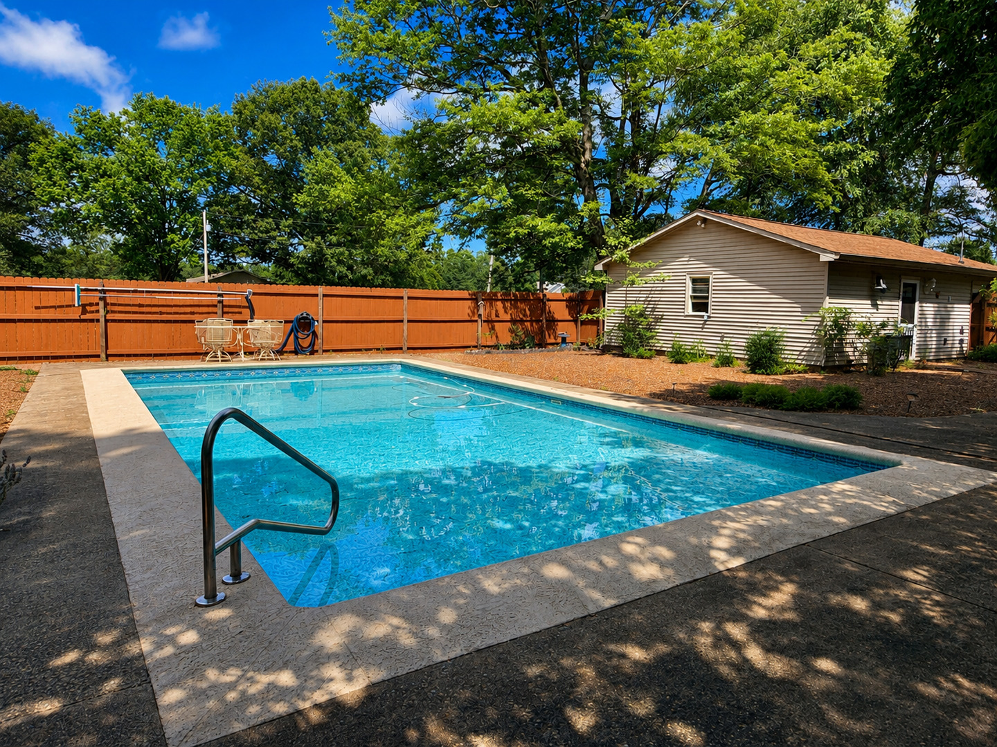 956 Country Club Road Metropolis, IL 62960 - Photo 3 of 48 a view of backyard with seating area and trees
