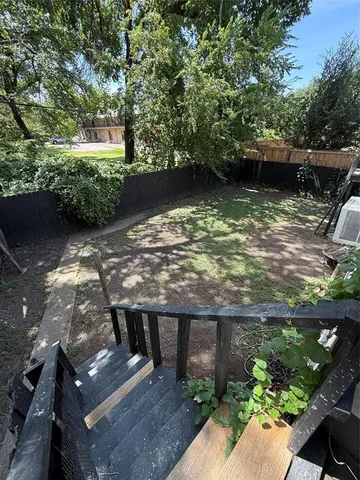 a view of a lake from a yard