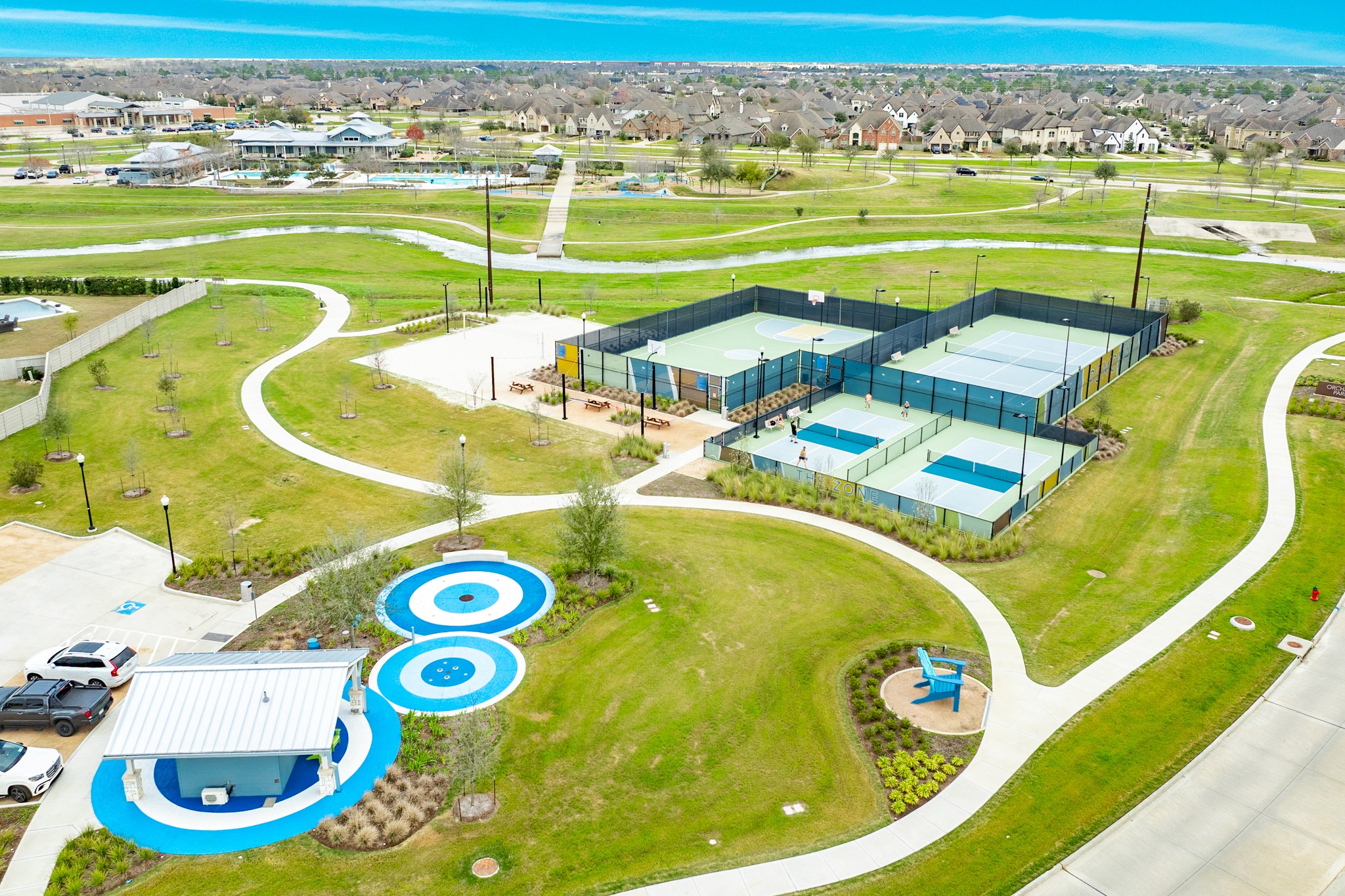 5138 Walnut Grv Lane Manvel, TX 77578 - Photo 35 of 43 a view of a swimming pool with an ocean view