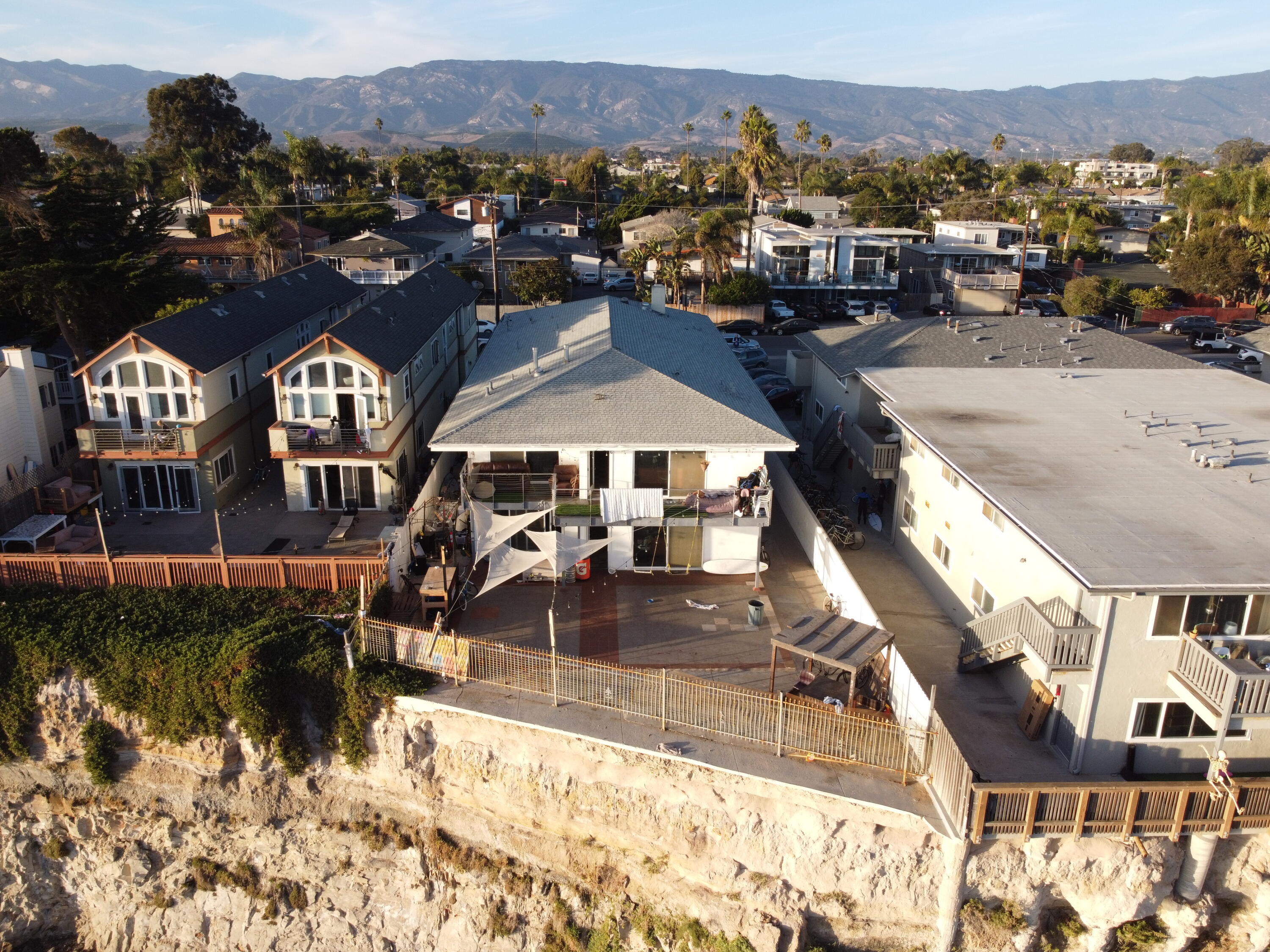 a view of a lake with a mountain in the background