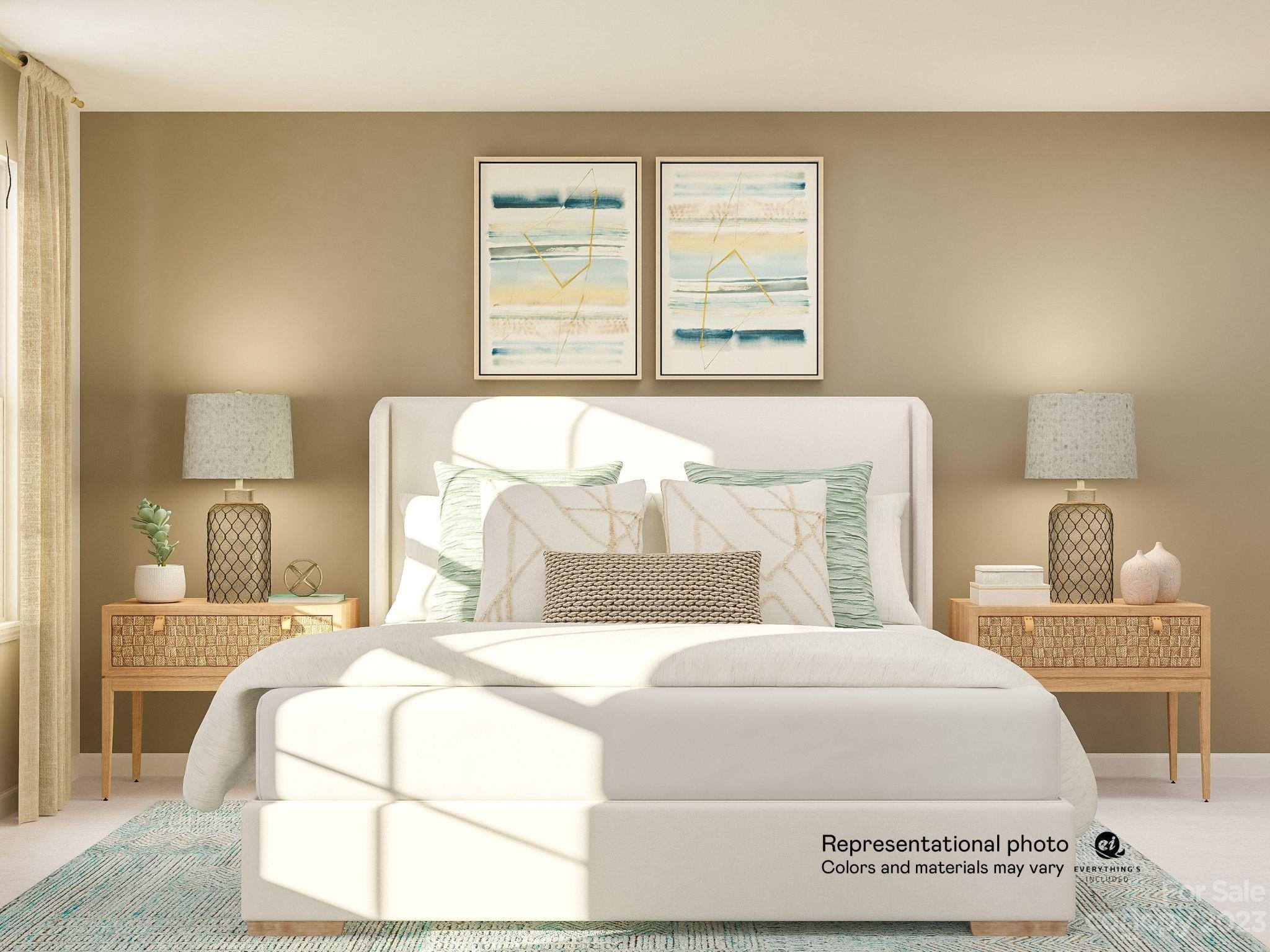 5836 Soft Shell Drive, Unit 286 Lancaster, SC 29720 - Photo 8 of 20 a bedroom with a bed and a night stand