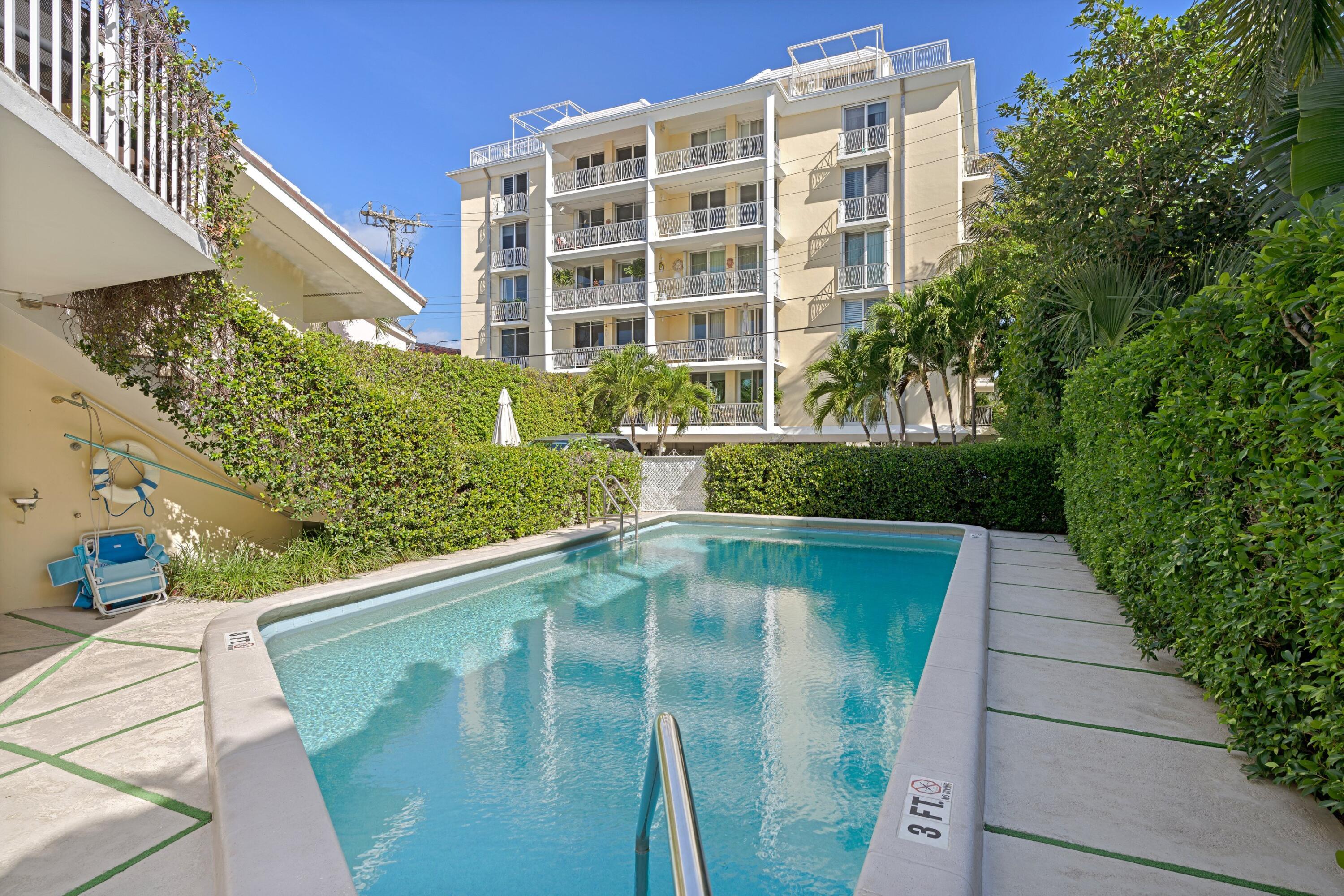 170 Chilean Avenue, Unit 4B Palm Beach, FL 33480 - Photo 1 of 25 Exterior and pool deck