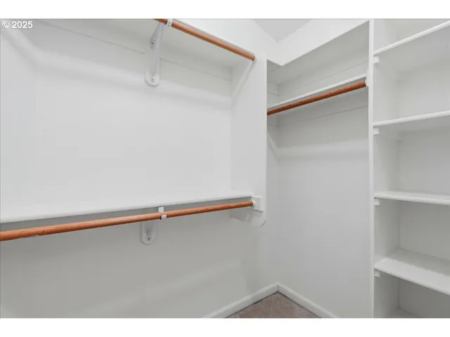 a close view of closet