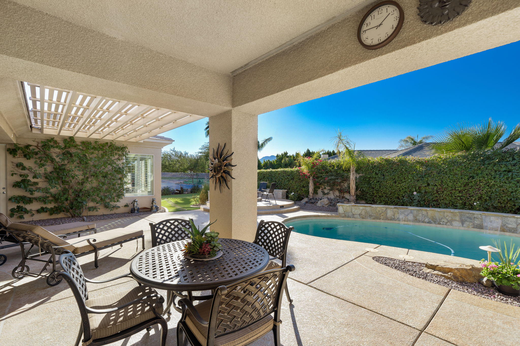 1 Orleans Road Rancho Mirage, CA 92270 - Photo 30 of 50 a outdoor space with furniture and garden