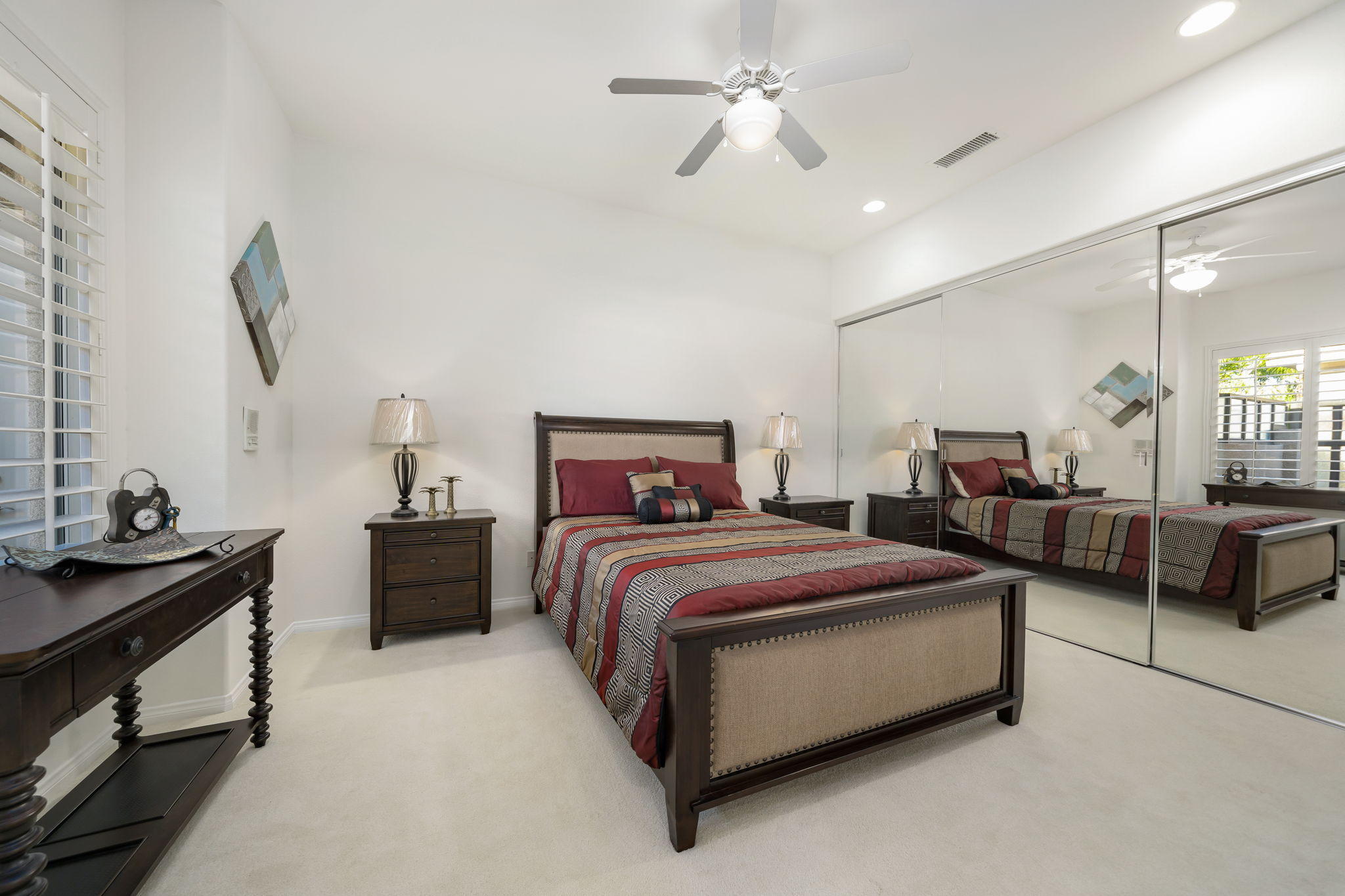 1 Orleans Road Rancho Mirage, CA 92270 - Photo 46 of 50 a spacious bedroom with a bed and furniture