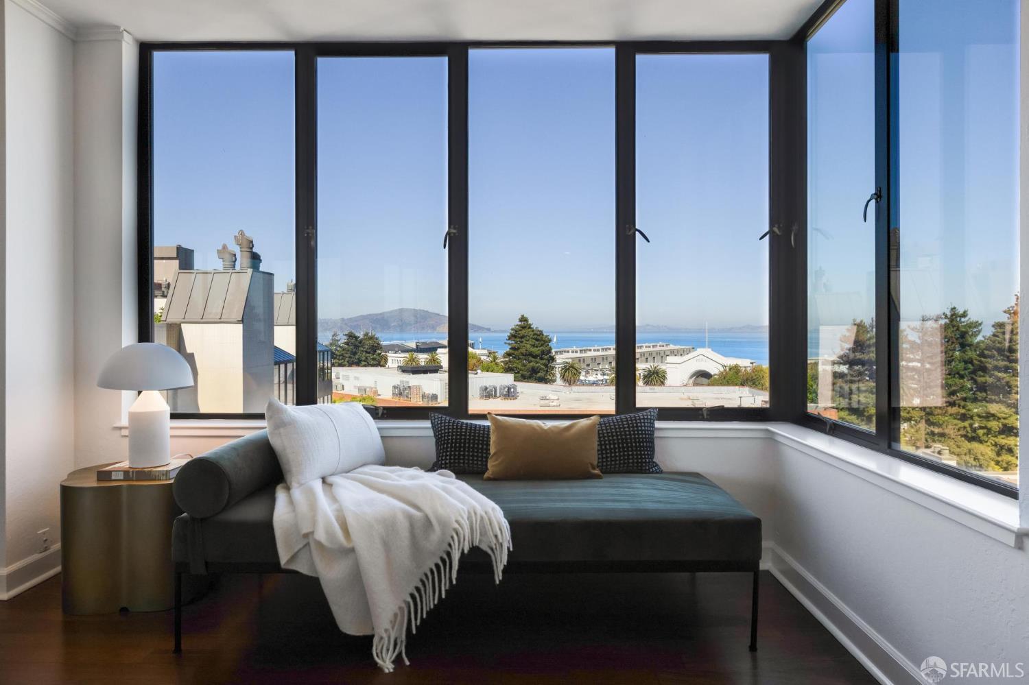 150 Lombard Street, Unit 807 San Francisco, CA 94111 - Photo 18 of 68 a living room with furniture and a large window