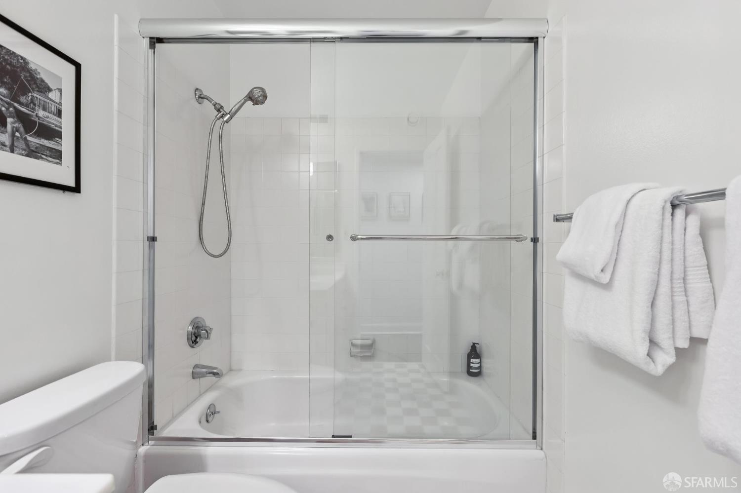 150 Lombard Street, Unit 807 San Francisco, CA 94111 - Photo 51 of 68 a bathroom with a shower and a bath tub