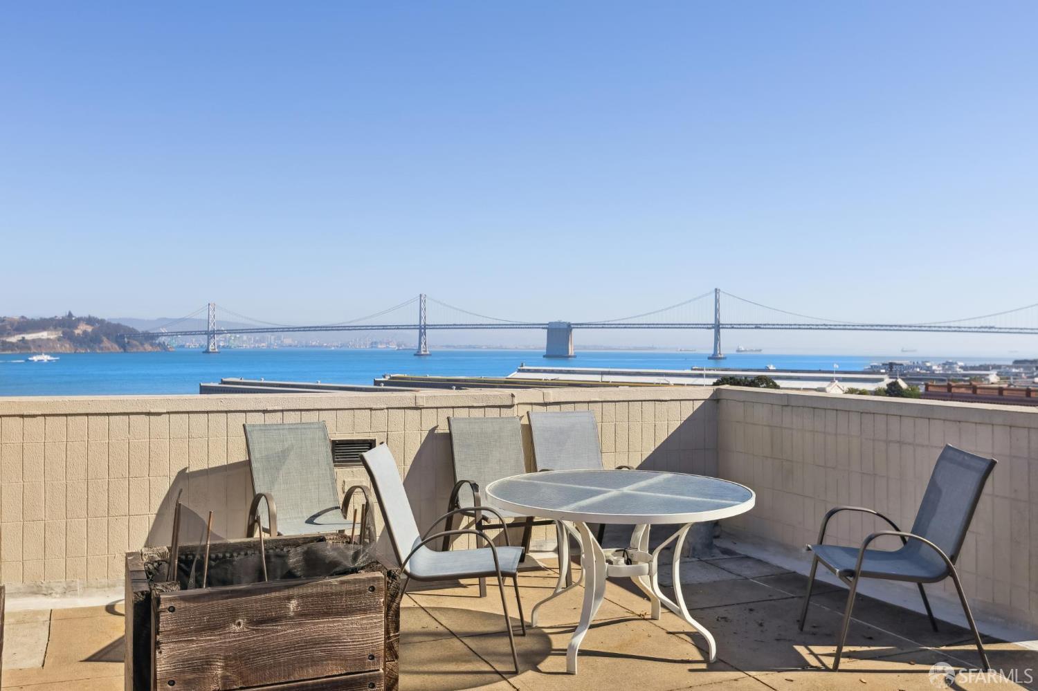 150 Lombard Street, Unit 807 San Francisco, CA 94111 - Photo 57 of 68 a view of a chairs and table on the terrace