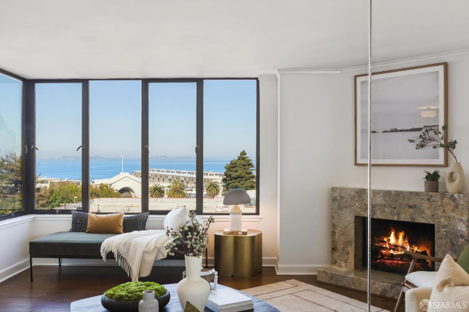 150 Lombard Street, Unit 807 San Francisco, CA 94111 - Photo 10 of 68 a living room with furniture and a fireplace