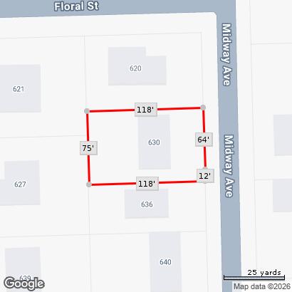630 Midway Avenue Holland, MI 49423 - Photo 28 of 30 630 Midway - Property Line Map