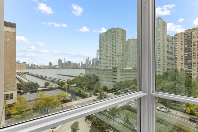 a view of a city from a window