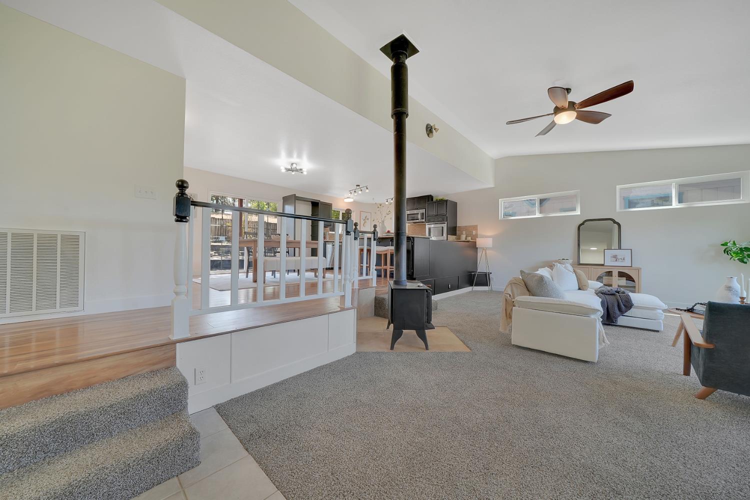 513 Perry Street Jackson, CA 95642 - Photo 5 of 56 a living room with furniture and a ceiling fan