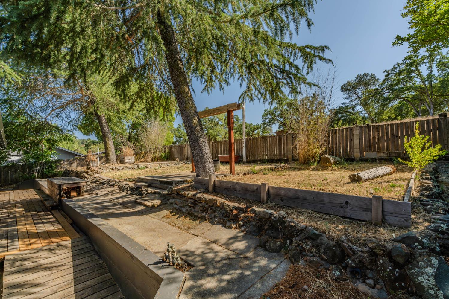 513 Perry Street Jackson, CA 95642 - Photo 52 of 56 a view of a backyard with trees