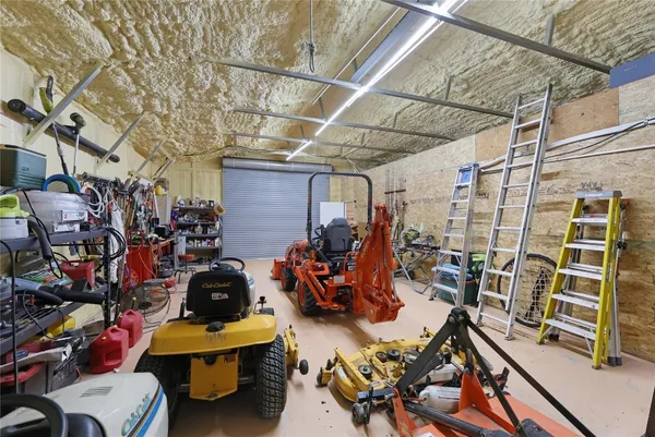 a view of a wooden floor and a lake view