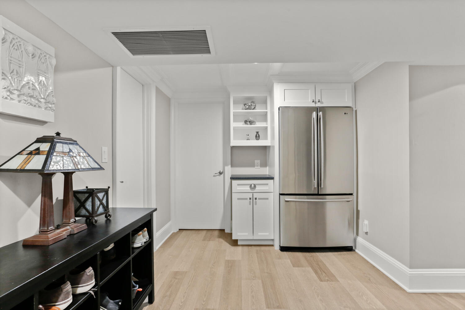 42 Pine Point Road Rowayton, CT 06853 - Photo 21 of 32 a kitchen with a refrigerator a stove and a wooden floor