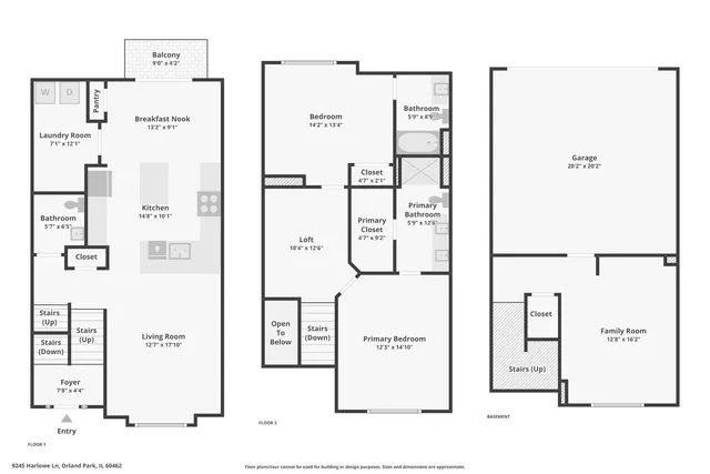 $399,900 | 9245 Harlowe Lane, Orland Park, IL 60462