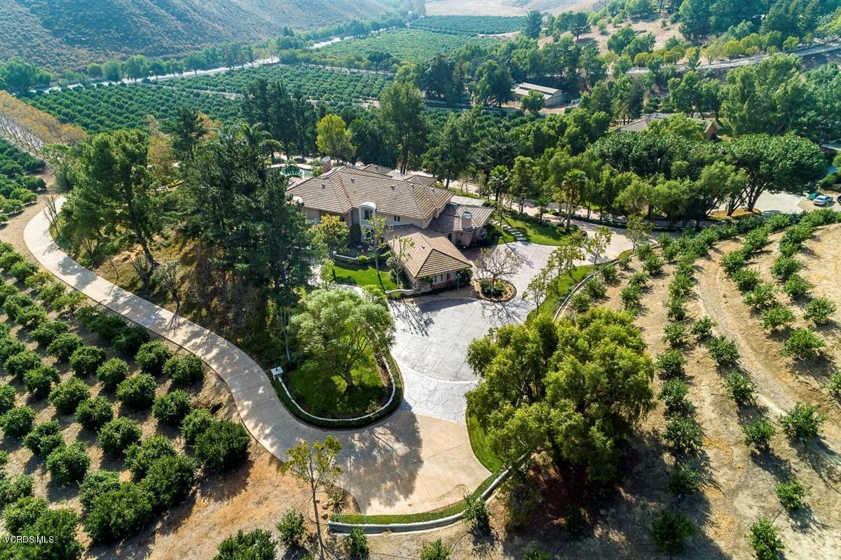 6933 Solano Verde Drive Somis, CA 93066 - Photo 56 of 58 an aerial view of residential house with outdoor space