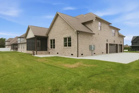 a front view of house with yard
