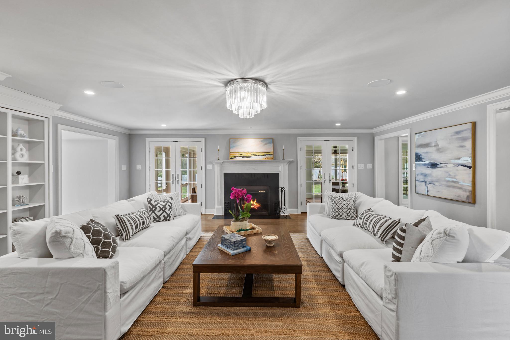 3054 Rundelac Road Annapolis, MD 21403 - Photo 8 of 49 a living room with furniture and a fireplace