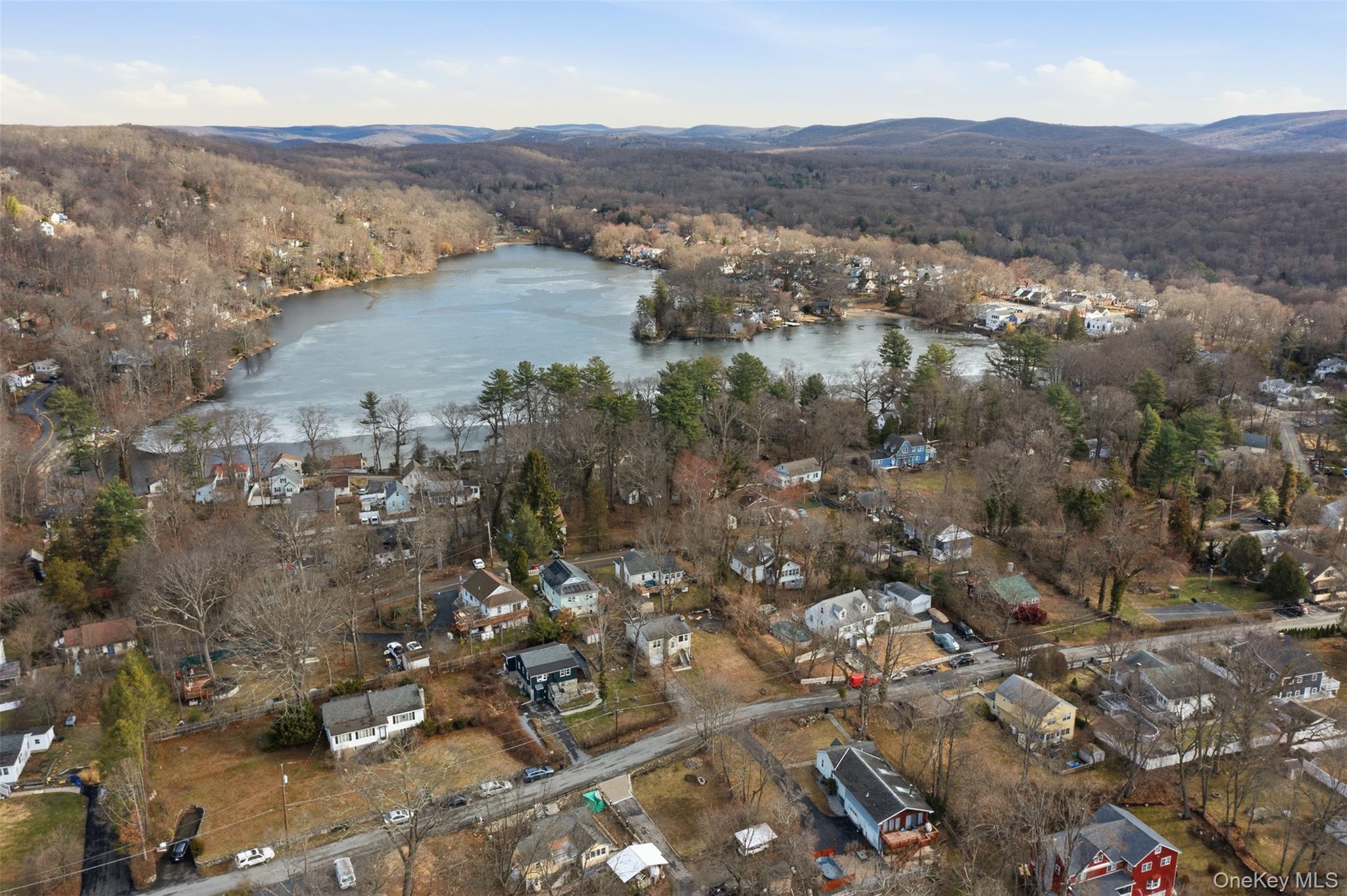 51 Johnson Street Lake Peekskill, NY 10537 - Photo 26 of 29 an aerial view of mountain with residential house and green space