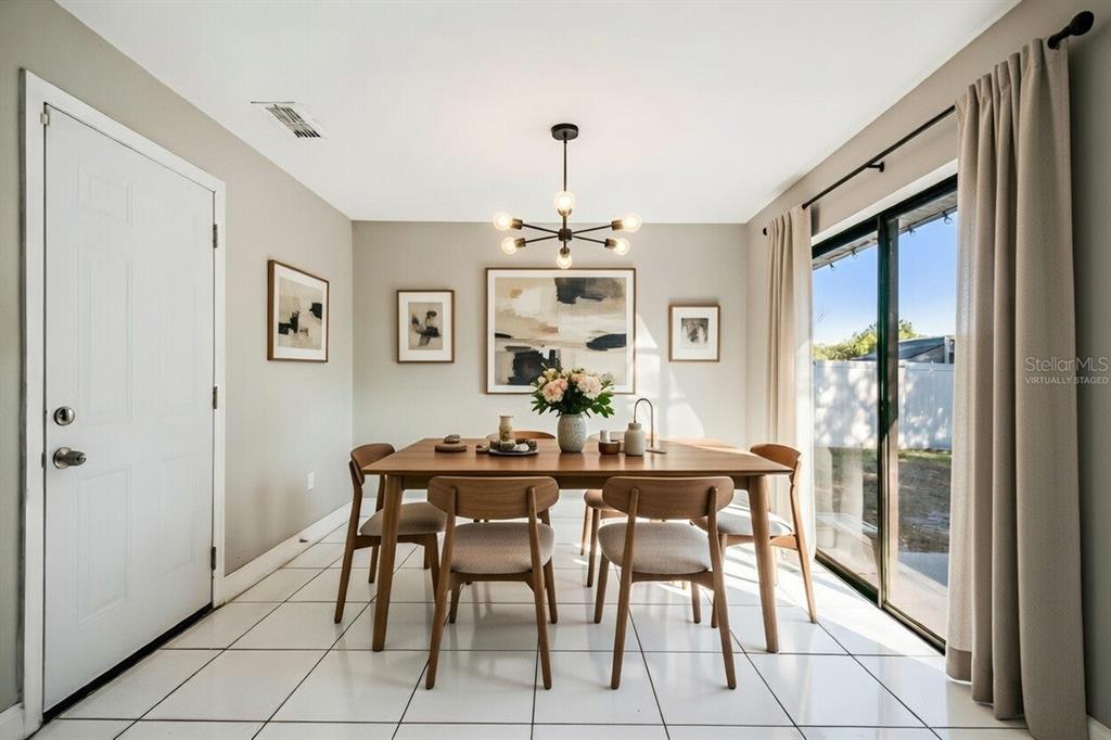 117 Pansy Court Kissimmee, FL 34743 - Photo 28 of 40 a view of a dining room with furniture window and outside view