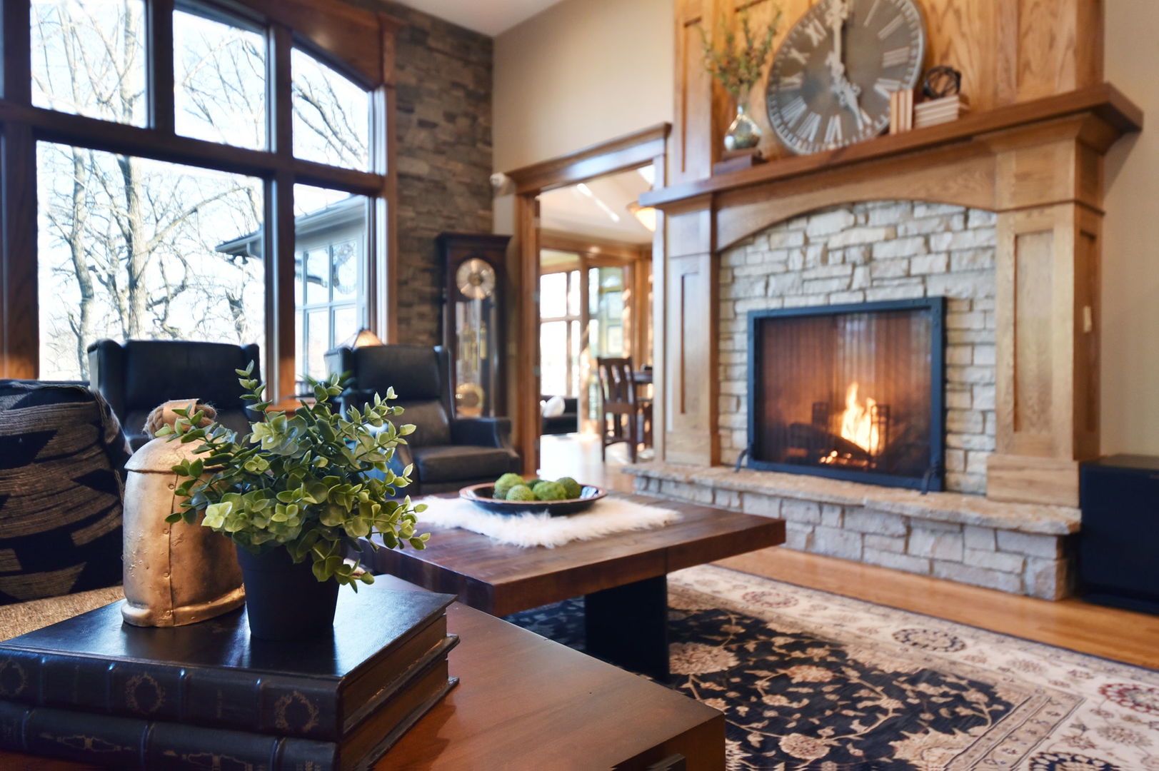 31 6n705 Il Rte Street St. Charles, IL 60175 - Photo 15 of 61 a living room with furniture a fireplace and a large window