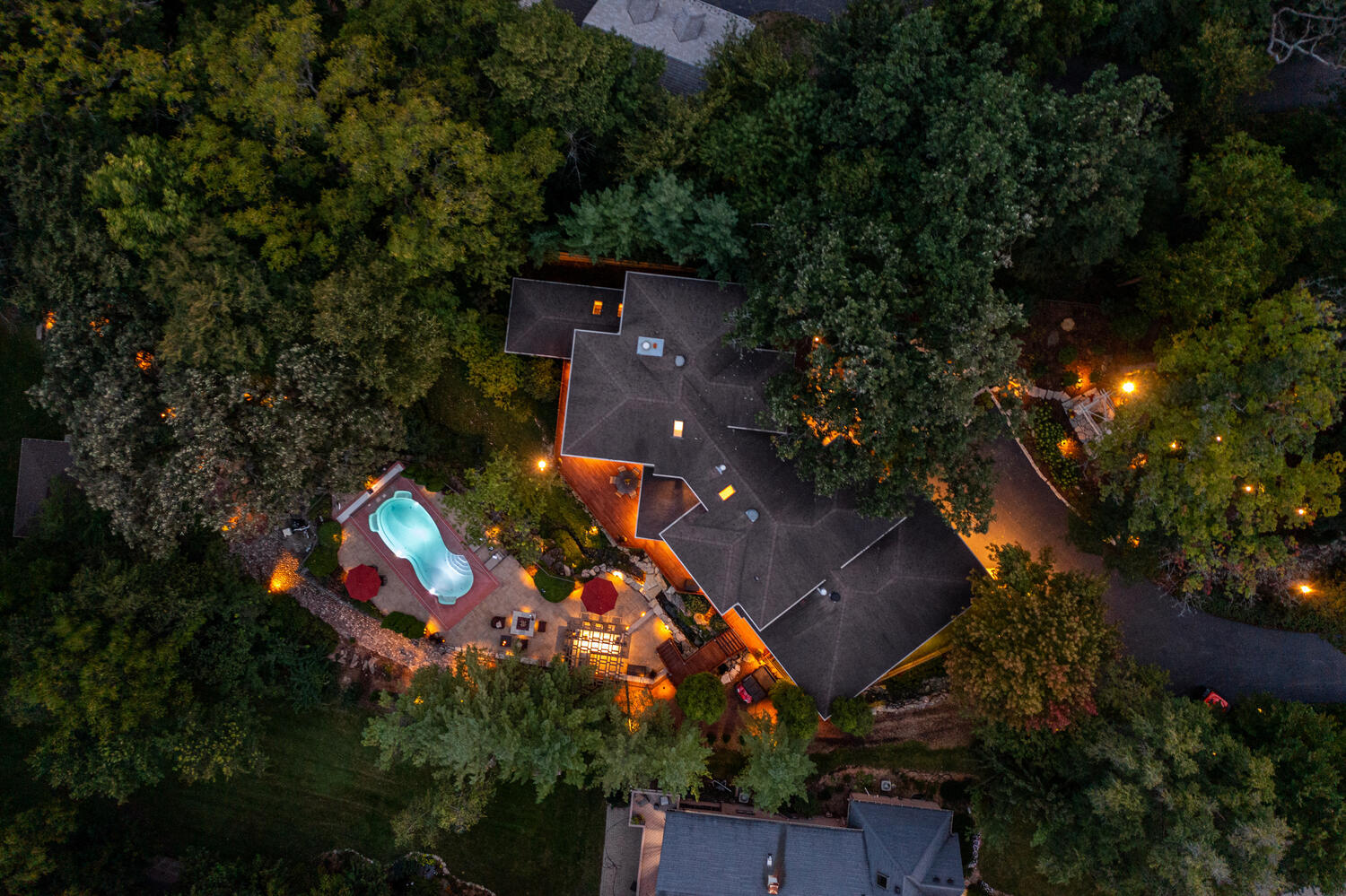 31 6n705 Il Rte Street St. Charles, IL 60175 - Photo 47 of 61 an aerial view of a house with yard swimming pool and outdoor seating