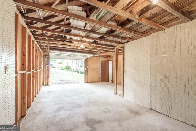 an aerial view of a houses with outdoor space